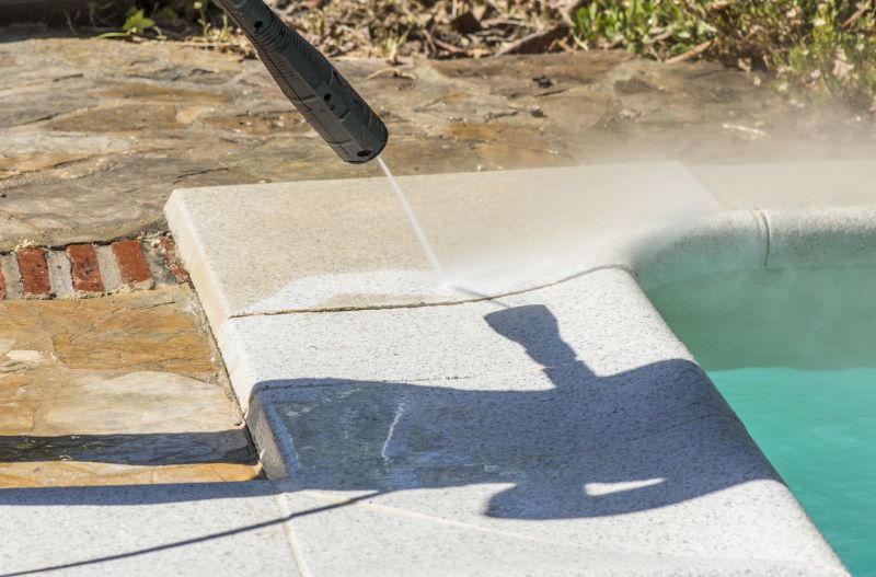 Pool Area Power Washing