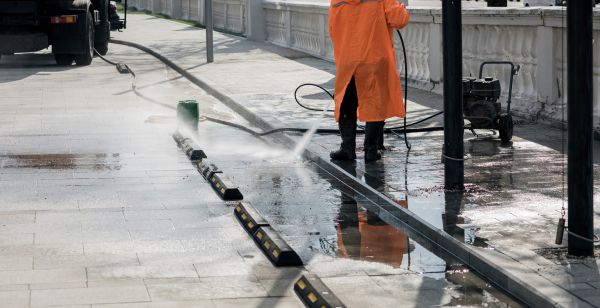 Parking Lot Pressure Washing in Carlisle